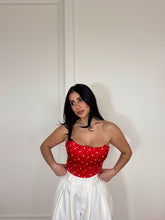 Carica l'immagine nel visualizzatore di Gallery, CORSETTO POIS ROSSO

