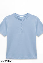 Carica l'immagine nel visualizzatore di Gallery, MAGLIA MANICHE CORTE BOTTONI LUMINA
