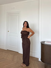 Carica l'immagine nel visualizzatore di Gallery, SET TOP E PANTALONI MARRONE

