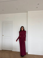 Carica l&#39;immagine nel visualizzatore di Gallery, ABITO MINA BORDEAUX
