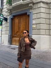 Carica l&#39;immagine nel visualizzatore di Gallery, GONNA DENIM MARRONE
