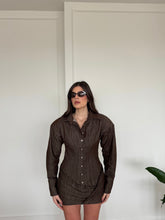 Carica l'immagine nel visualizzatore di Gallery, DRESS DENIM MARRONE
