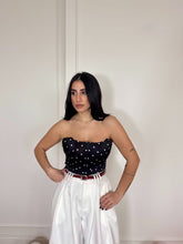 Carica l'immagine nel visualizzatore di Gallery, CORSETTO POIS NERO
