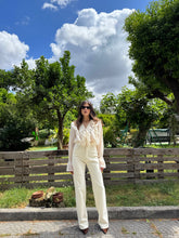 Carica l&#39;immagine nel visualizzatore di Gallery, JEANS WIDELEG CREAM
