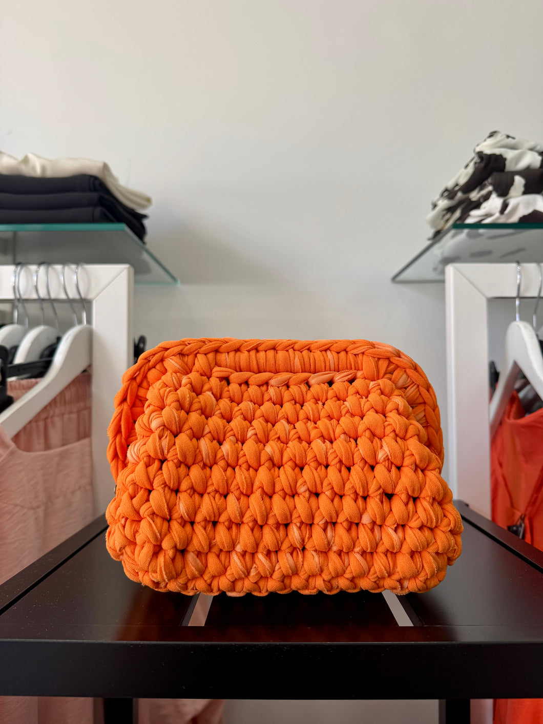BAG CROCHET ROSY ARANCIONE