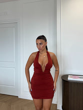 Carica l'immagine nel visualizzatore di Gallery, MINI DRESS DRAPPEGGIO RUGGINE
