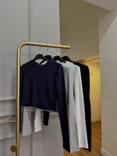 Carica l&#39;immagine nel visualizzatore di Gallery, MAGLIA CROP MANICHE LUNGHE
