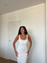 Carica l'immagine nel visualizzatore di Gallery, ABITO MIDI PIZZO BIANCO
