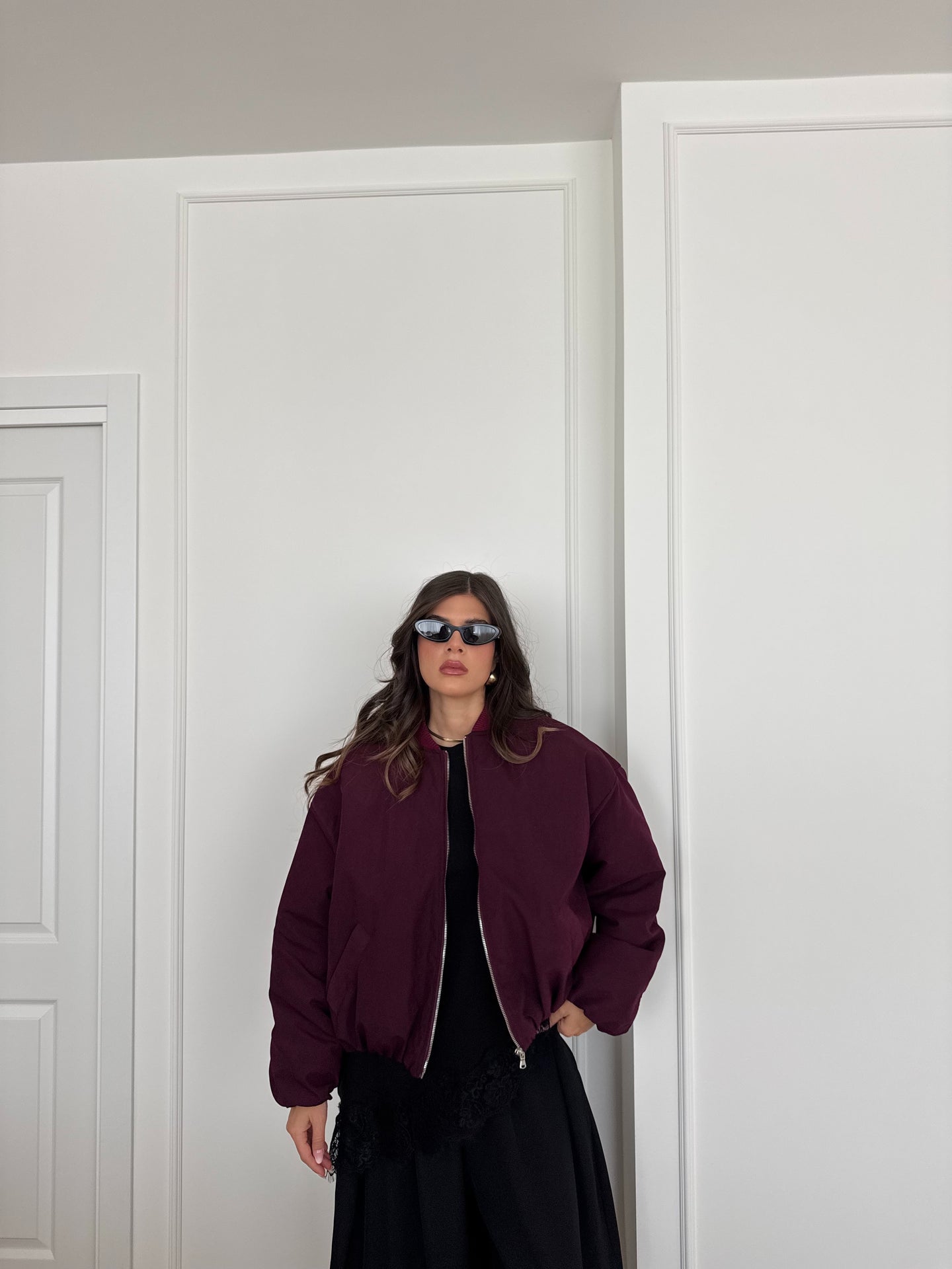 BOMBER BORDEAUX LUMINA