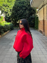 Carica l'immagine nel visualizzatore di Gallery, GIACCA SCUBA OVERSIZE ROSSO
