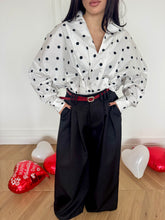 Carica l'immagine nel visualizzatore di Gallery, PANTALONI PINCE NERO CON CINTURA

