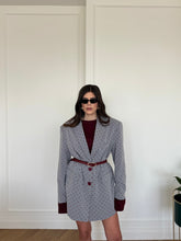 Carica l'immagine nel visualizzatore di Gallery, BLAZER POIS GRIGIO/BORDEAUX
