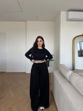 Carica l'immagine nel visualizzatore di Gallery, JOGGER NERO ELASTICO LUMINA
