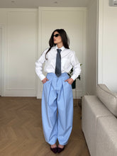 Carica l'immagine nel visualizzatore di Gallery, PANTALONI BALLOON AZZURRO
