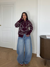 Carica l'immagine nel visualizzatore di Gallery, PULLOVER PAISLEY BORDEAUX
