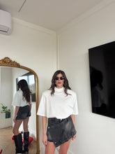 Carica l'immagine nel visualizzatore di Gallery, PANTAGONNA DENIM NERO
