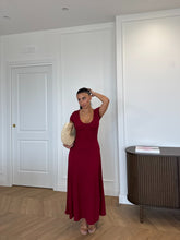 Carica l'immagine nel visualizzatore di Gallery, ABITO MARY BORDEAUX
