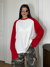 Carica l'immagine nel visualizzatore di Gallery, MAGLIA RAGLAN ROSSA LUMINA
