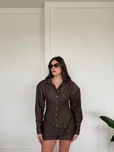 Carica l'immagine nel visualizzatore di Gallery, DRESS DENIM MARRONE
