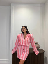 Carica l'immagine nel visualizzatore di Gallery, DRESS MILA RIGHE ROSA
