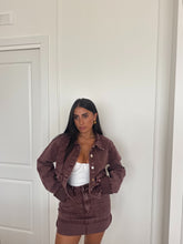 Carica l&#39;immagine nel visualizzatore di Gallery, GIACCA DENIM BORDEAUX
