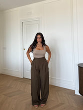 Carica l'immagine nel visualizzatore di Gallery, PANTALONI IN COTONE MARRONE
