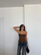 Carica l&#39;immagine nel visualizzatore di Gallery, CORSETTO JESSY MARRONE
