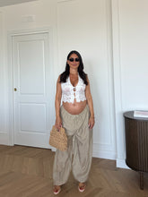 Carica l'immagine nel visualizzatore di Gallery, PANTALONI ALADIN GESSATO BEIGE
