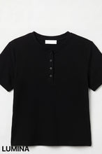 Carica l'immagine nel visualizzatore di Gallery, MAGLIA MANICHE CORTE BOTTONI LUMINA
