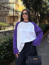 Carica l'immagine nel visualizzatore di Gallery, MAGLIA RAGLAN VIOLA LUMINA
