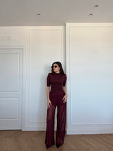 Carica l'immagine nel visualizzatore di Gallery, PANTALONI PAILLETTES BORDEAUX
