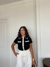 Carica l'immagine nel visualizzatore di Gallery, MAGLIA POLO COCO NERA
