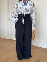 Carica l'immagine nel visualizzatore di Gallery, PANTALONI COTONE BLU

