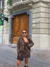 Carica l&#39;immagine nel visualizzatore di Gallery, GONNA DENIM MARRONE
