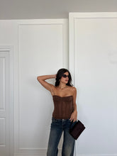 Carica l&#39;immagine nel visualizzatore di Gallery, CORSETTO JESSY MARRONE

