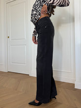 Carica l'immagine nel visualizzatore di Gallery, JEANS NERO WIDE LEG
