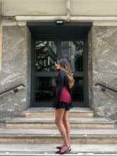 Carica l&#39;immagine nel visualizzatore di Gallery, SHORTS ORLO IN PIZZO BORDEAUX
