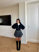 Carica l'immagine nel visualizzatore di Gallery, GONNA MINI GRIGIO QUADRETTI
