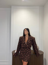 Carica l'immagine nel visualizzatore di Gallery, DRESS MILA MARRONE FIORI
