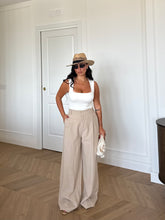Carica l'immagine nel visualizzatore di Gallery, PANTALONI IN COTONE BEIGE
