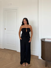 Carica l'immagine nel visualizzatore di Gallery, SET TOP E PANTALONI NERO
