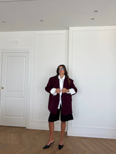 Carica l&#39;immagine nel visualizzatore di Gallery, BLAZER OVER BORGOGNA
