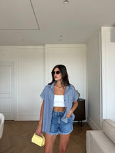 Carica l'immagine nel visualizzatore di Gallery, CAMICIA RISVOLTO VICHY BLU

