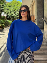 Carica l'immagine nel visualizzatore di Gallery, MAGLIA LONGSLEEVE LUMINA BLU
