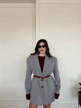 Carica l'immagine nel visualizzatore di Gallery, BLAZER POIS GRIGIO/BORDEAUX
