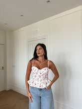 Carica l'immagine nel visualizzatore di Gallery, CORSETTO FIORI BIANCO
