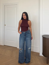 Carica l'immagine nel visualizzatore di Gallery, JEANS WIDE LEG STRAPPI
