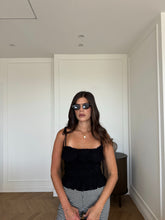 Carica l'immagine nel visualizzatore di Gallery, TOP ROSES ROUCHES NERO
