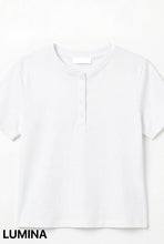 Carica l'immagine nel visualizzatore di Gallery, MAGLIA MANICHE CORTE BOTTONI LUMINA
