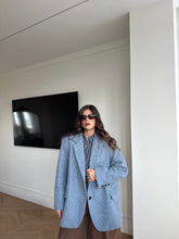 Carica l'immagine nel visualizzatore di Gallery, GIACCA/CAPPOTTO BOUCLE JUST AZZURRO
